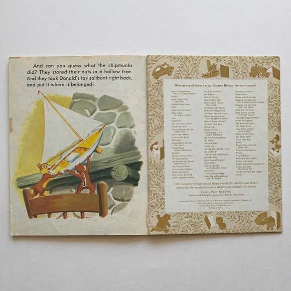 Walt Disney Vintage Golden Books - Donald Duck (1954) & Winnie-the-Pooh (1982) - Picture 12 of 12